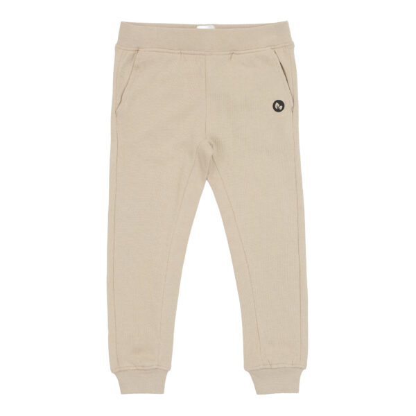 Sweatpants til børn i farven beige – eksklusivt sweatsæt fremstillet i blød og slidstærk Supima-bomuld, ideel til hverdagskomfort